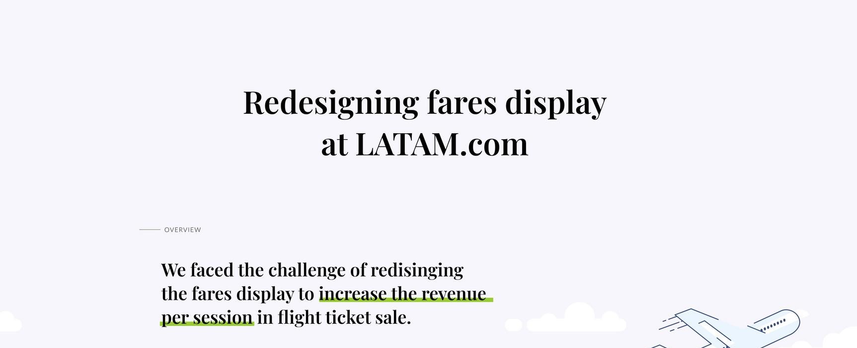Redesigning fares display at LATAM.com